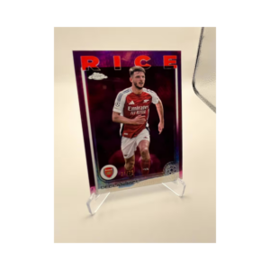 💎 TOPPS CHROME 24/25 DECLAN RICE ARSENAL PARALLEL MAGENTA /75 💎