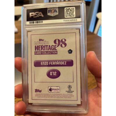 Topps Merlin UCC Enzo Fernandez Rookie RC Auto /49 - PSA GEM Mint 10