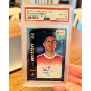 Topps Merlin UCC Enzo Fernandez Rookie RC Auto /49 - PSA GEM Mint 10