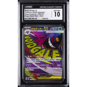 2025 Pokémon Japanese Mega Gengar ex #230/193 Mega Attack Rare Holo graded CGC 10 Mega Gengar in slab