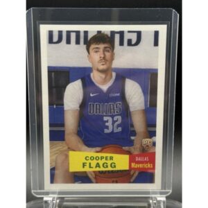 2025-26 Topps NBA Living Set card #11 Cooper Flagg RC, Dallas Mavericks uniform, RC logo front portrait