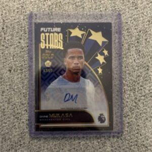 Mukasa Topps Gold Rookie RC Auto 63/99 Manchester City Future Stars soccer trading card