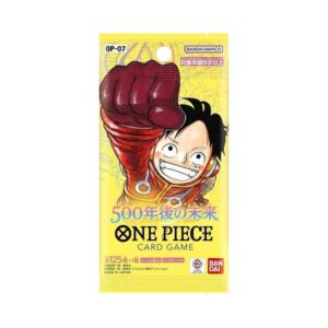 One Piece TCG Booster Pack OP07 Japanese 500 Years in the Future with Luffy on yellow pack art