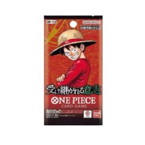 One Piece OP-13 Japanese booster pack sealed featuring Luffy