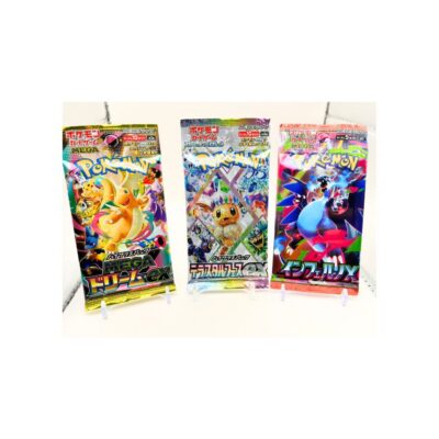 🔥 Auction: Pokémon Japanese Booster Pack Bundle – Mega Dream ex + Terastal Festival ex + Inferno X – 3 Sealed Packs