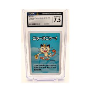 🔥 Auction: 2019 Japanese Pokémon Old Maid Meowth Playing Card – CGC 7.5 Near Mint+